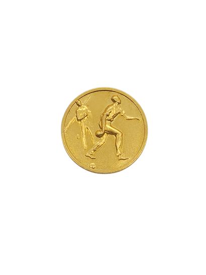 MEDAILLE en or jaune 750° 
Poids : 3,57 ...