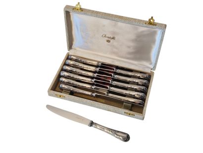 CHRISTOFLE - MARLY model
99-piece silver-plated...