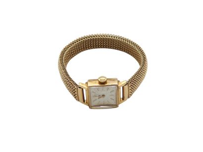 LIP
Montre bracelet, boîtier carré en plaqué...