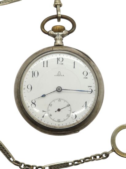 OMEGA
Montre de gousset, cadran rond, blanc...