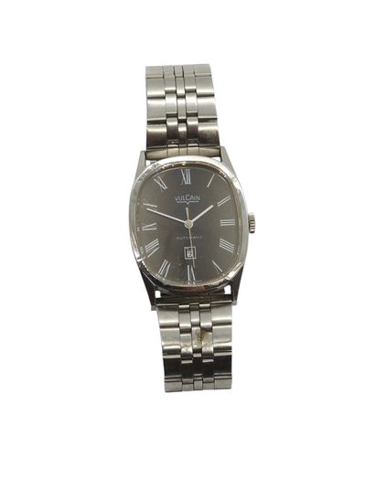 VULCAIN
Metal wristwatch, rectangular case,...