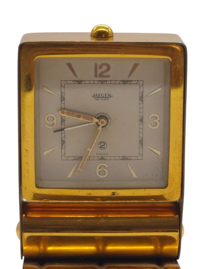 JAEGER 
Metal travel alarm clock