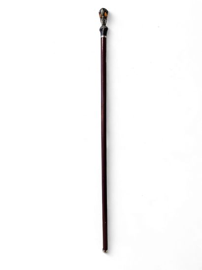 DANDY CANE 20th century
Metal knob decorated...
