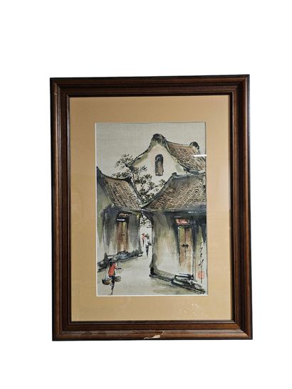 Vietnamese work 
Scene of everyday life
Pair...