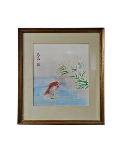 Asian work 
Two small paintings