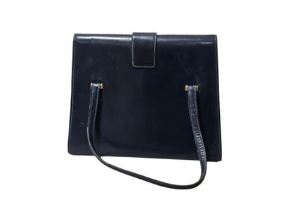 Sac à main en cuir bleu