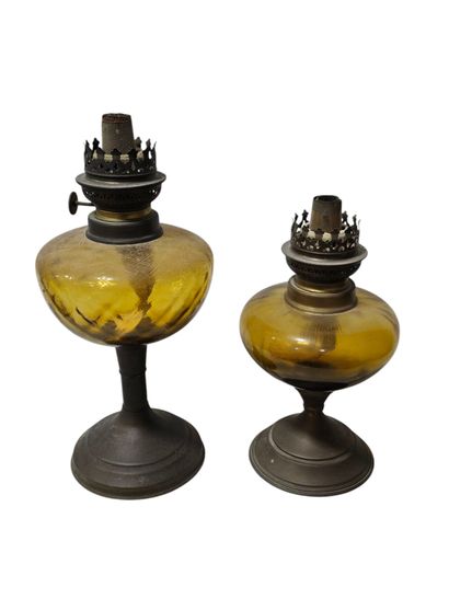 Two oil lamps
