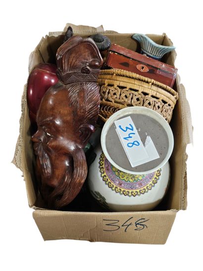 Asian work 
Travel souvenir set including
Vase,...