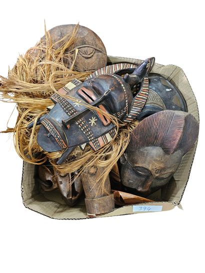 Modern black african work
Set of wooden ...