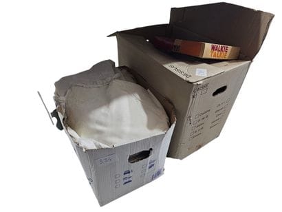 A box of body and household linen 
A box...