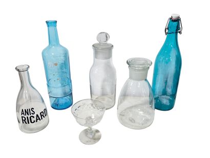 Glassware set including Ricard pitcher