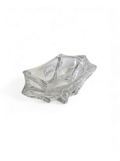 DAUM
Crystal vase soliflore 
Signed on the...