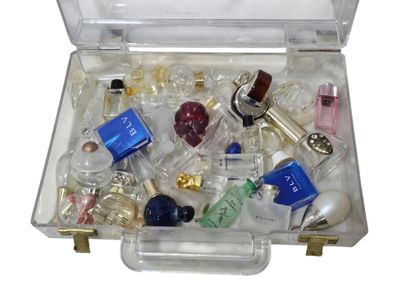 Glassware set 
Stoppers, box and miscellaneous
Perfume...