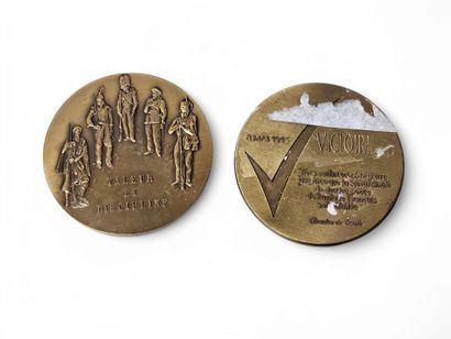 TWO bronze MEDALS