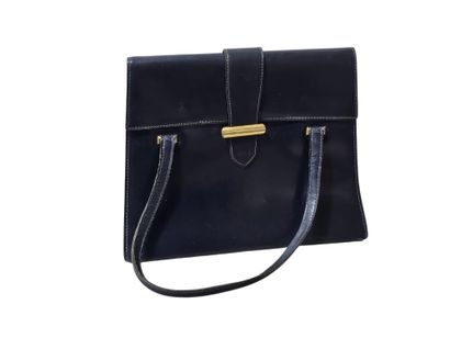 Sac à main en cuir bleu