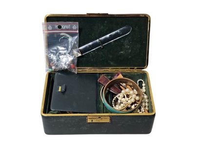 Fancy jewelry box including
bracelets, necklaces,...