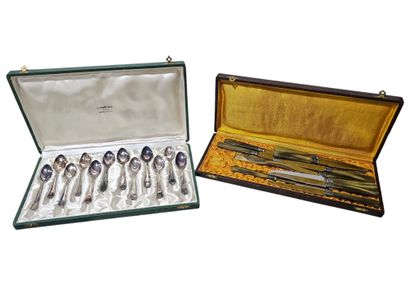 Silver-plated set comprising
- Fish service...