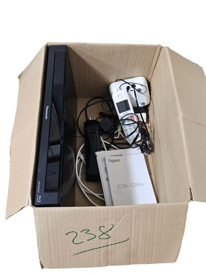 Landline telephone
Panasonic DVD player