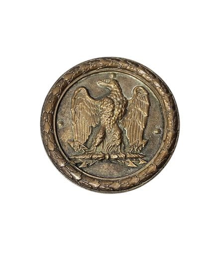 Bronze FLAG PLAQUE depicting an eagle (Napoleon...