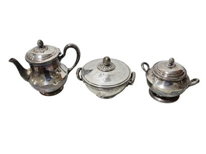 CHRISTOFLE
Louis XVI style silver plated...