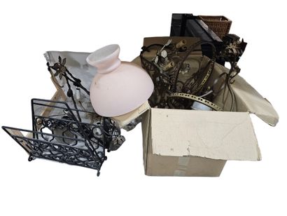 Luminaire set including 
1950s chandelier...