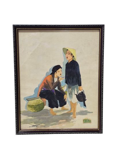 Vietnamese work
Anoï's fine arts
Tea time
Framed...