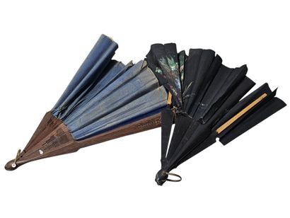 Suite of five fans and a
parasol