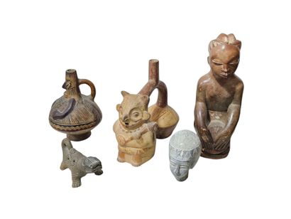 Set of five travel souvenirs South America...