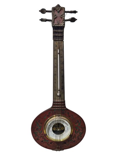 French WORK XIX th century 
Barometer-thermometer...