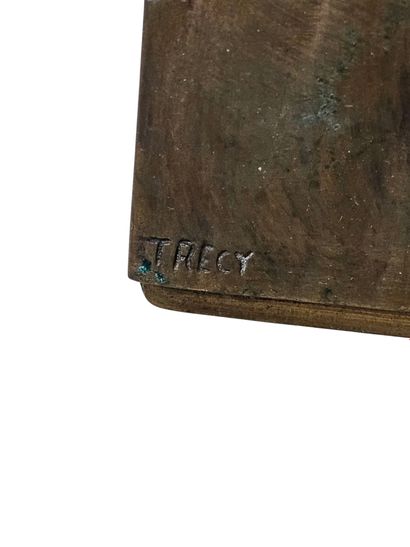 TRECY XX EME SIECLE
The Virgin 
Bronze plaque...