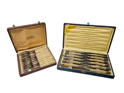 Silver-plated set comprising
- Fish service...