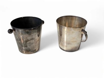 ROUX MARQUIAND XX century 
Two silver-plated...