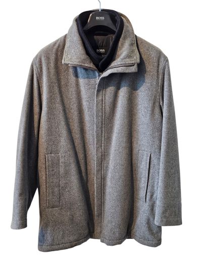 HUGO BOSS
Veste en laine noire et grise en...