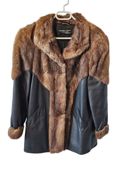 FRANCESCO DI PALMA
Mink and leather coat