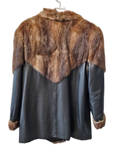 FRANCESCO DI PALMA
Mink and leather coat