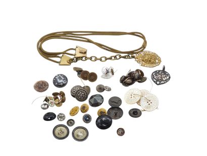 SET OF BUTTONS
Also included 
A silver-plated...