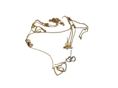 DEMI parure en or 375° comprenant collier...