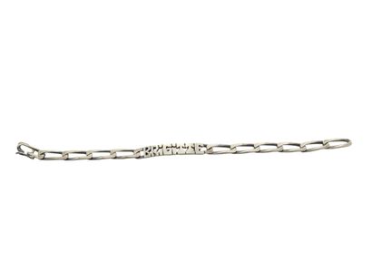 modern french work
925° silver curb chain...