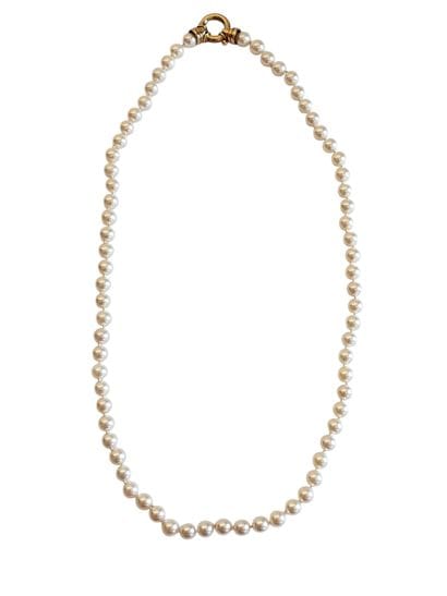 COLLIER sautoir de 70 perles de culture,...