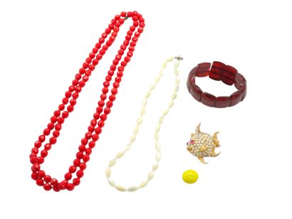 SET OF EIGHT FANCY NECKLACES 
Also included...