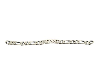 modern french work
Men's 925° silver curb...