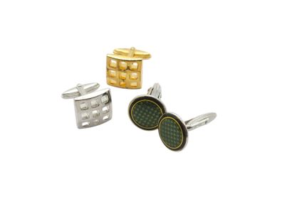 DUNHILL
Pair of 925° silver cufflinks 
Gross...