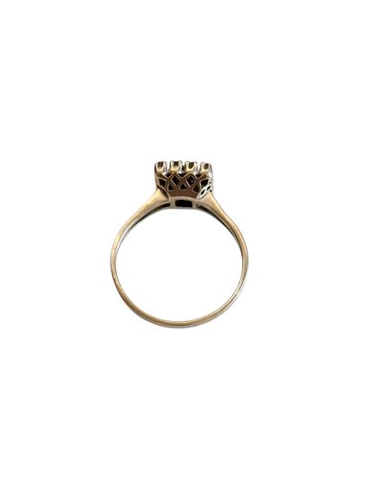 BAGUE en or blanc 750° ornée d'un pavage...