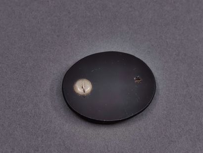 Oval onyx and micro mosaic PLAQUE depicting...