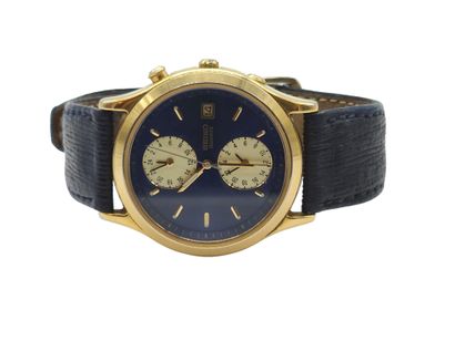 SEIKO 
Wristwatch, round gold-plated metal...
