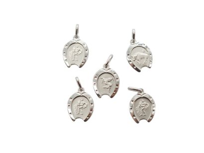 modern french work
Set of five 925° silver...