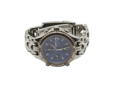 SEIKO SQ 100 Titanium 
Steel wristwatch,...