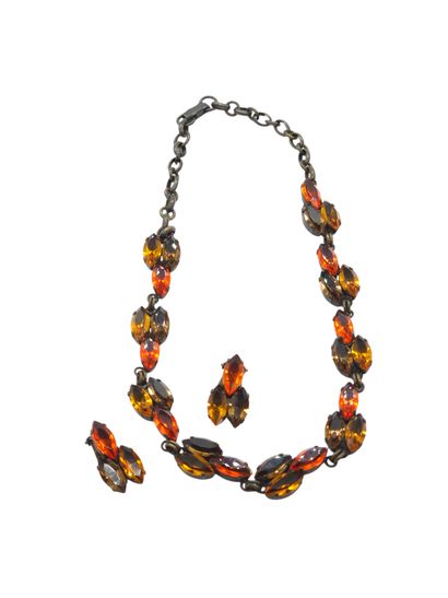 BLIN Jean Louis 
Set including choker necklace...