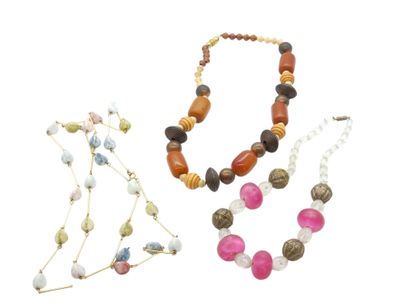 SET OF EIGHT FANCY NECKLACES 
Also included...