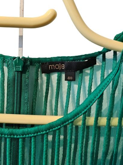 MAJE
Green cotton DRESS 
Size 40